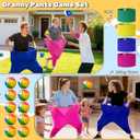 Granny Pants Yard Game Set, Granny Pants Party Outdoor Game with Bouncy Balls and Pump, Outdoor Tossing Games for Adults,Family Reunion Backyard Field Games Set