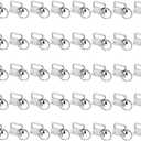 sansheng 60 Pack Key Fob Hardware 1 inch, Keychain for Making Key Chains (Silver)