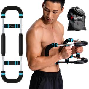Twister Arm Trainer, Adjustable Resistance Levels, Chest & Arm Workout Equipment for Men & Women, Anti-Slip, Sweat-Resistant Handles and Travel Bag, 66lbs(beginner), 88lbs(intermediate),110 lbs (Advanced).