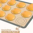 Silicone Baking Mat Set of 6, Silicone Mats for Baking, Baking Sheets Non Stick for Macaron, Cookie, Pizza, Bread and Pastry, Baking Supplies for Oven, Food Grade Reusable