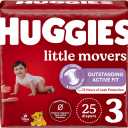 Huggies Size 3 Diapers, Little Movers Baby Diapers, Size 3 (16-28 lbs), 140 Count