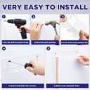 Threehoney 2 Pcs Mini Baseball Bat Holder, Acrylic Clear Baseball Bat Hanger Holder 9.1 x 2.25 x 2 Inch with Top Diameter 0.7-0.8 Inch, 6 Items Display Rack Wall Mount for Sport Souvenir, Collector