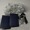 Brightech Ambience Pro Solar Powered Outdoor String Lights -27 ft Commercial Grade Waterproof Edison Patio Lights, Shatterproof LED String Lights for Outside, Porch - 12 Bulbs, 1W Soft White