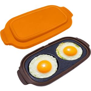 Microwave Egg Cooker - Egg Cooker Microwave, Multi-use Microwave Egg, Cooker & Poacher for Breakfast Sandwiches, Save Time,Portable,Microwave Egg Fryer for Home,Travel,Gifts(Orange)
