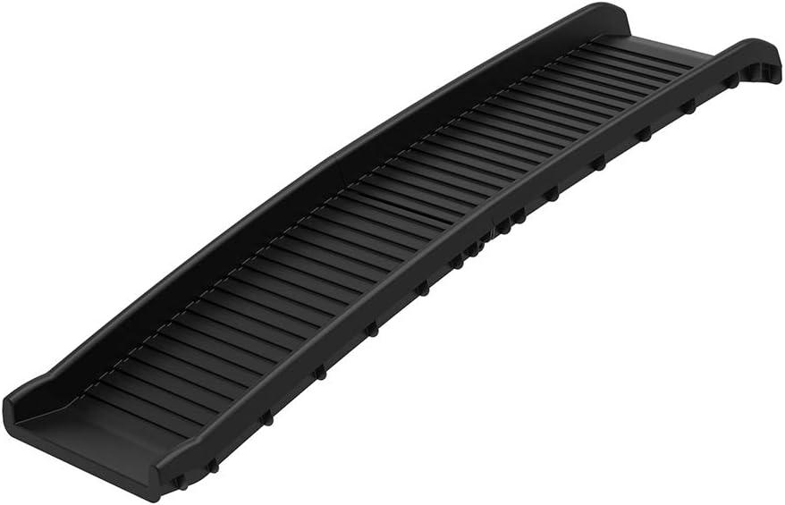 PawStep 61" Folding Pet Ramp, Portable Dog Ramp for Cars, SUVs, Beds & Couches, Lightweight PP Construction, Textured Surface, Optional Carpet for Added Traction, 165 lb Capacity (50524)