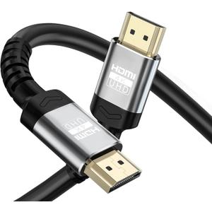 4K HDMI  Cable Ultra High Speed HDMI 2.0 Cable 4K@60Hz 18Gbps 3D ARC Gold-Plated Connectors Ethernet Audio Video Return HDMI Cable, Used for UHD TV Monitor Laptop Xbox/PS4/PS5/HDTV ect.