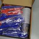 125 Pcs 250th Anniversary Patriotic Party Kit 4th of July Party Supplies Plates Paper Cups Cutlery Napkins for 4th of July Decorations Memorial Day Party Supplies
