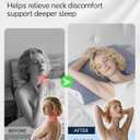 Mellow Sleep Pillow for Side & Back Sleepers - Cervical Neck Pillows for Neck Support & Shoulder Pain Relief, Ice Silk Pillowcase, Eco Friendly & Durable Material