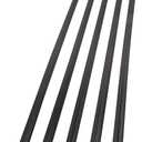 FASDE 47 in. Decorative Vinyl J Trim in Matte Black (5 Pack) (0.75 x 0.19 inches)