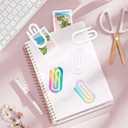16 Pcs Sublimation Blanks Paper Clips,4 x 2 Inch Jumbo Acrylic Sublimation Paperclips for DIY Thermal Transfer Designs,Gifts,Home,Office,School Crafts Supplies