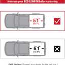 MaxMate Soft Roll-up Truck Bed Tonneau Cover Compatible with 2023-2026 Chevy Colorado GMC Canyon | 5'1" (61") Bed | TCC169201