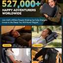 Hikenture Camping Pillow with Removable Cover - Ultralight Inflatable Pillow for Neck Lumbar Support - Upgrade Backpacking Pillow - Washable Travel Air Pillows for Camping, Hiking, Backpacking