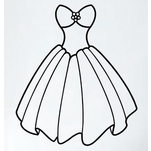 Princess Dress With small heart design and Accessories, Size 120