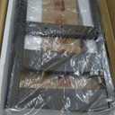 COLAMY Modern Counter Height Bar Stools, Wooden Bar Stools Set of 4, 25 Inch Upholstered Fabric Barstools with Backs and Wooden Legs for Kitchen Island Dining Room Bar Shop, Dark Grey