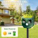 Ultrasonic Animal Repeller with LED Strobe Lights