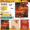 3 Pcs Seasonal Magnetic Mailbox Covers 18x21inch Mail Box Cover Standard Size Post Box Decor for Halloween Thanksgiving Christmas Mailbox Garden Yard Outdoor Decor(Novel)