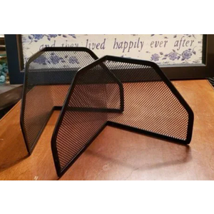 New....Metal With Mesh Bookends, 2PCS