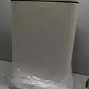 EKO Madison Matte White Stainless Steel 13.2 Gal/50L Kitchen Step Trash Can or Recycling Bin, Removable Inner Liner, Soft Close Lid, Fingerprint Resistant Finish