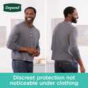 Depend Fresh Protection Adult Diapers, Incontinence Underwear for Men, Disposable, Maximum, Small/Medium, Grey, 32 Count
