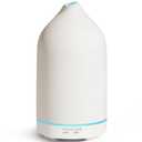 URPOWER 120ML Essential Oil Diffuser Ceramic Aromatherapy Diffuser with 7-Color LED Lights, Auto Shut-Off, 2 Mist Modes, Humidifier for Home Office Decor, Scent Diffuser for Yoga Spa