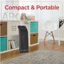 BLACK+DECKER Oscillating Ceramic Tower Heater, 1500W Space Heater and Fan Combo with Adjustable Thermostat, 3 Settings, For Home and Office, BHTC571 Black