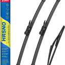 20"+19" Windshield Wipers With 10" Rear Wiper Blade Sets Automotive Replacement for Mini Cooper Countryman 2011-2016,Easy For Installation (Pack of 3)