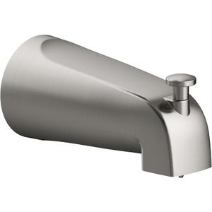 Design House 522573 Tub Pull-Up Diverter Spout, Satin Nickel