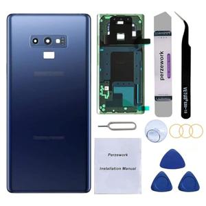 Perzework OEM Rear Back Glass Replacement for Samsung Galaxy Note 9 6.4 inches with Reparing Toolkit and Pre-Installed Adhesive (Ocean Blue)