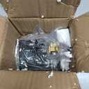 POLLY WALES Christmas Stocking Holders for Mantle Set of 4, Mantle Stocking Hangers Hanging Hooks, Stocking Hanger Base, Stocking Holder Hooks for Fireplace Tabletop Shelf Christmas Decoration (Gold)