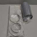 Dryer Vent Window Kit, Window Duct Kit with Hose Adjustable Dryer Vent Seal Panels Fits 4 Inline Fans, Universal Seal for Sliding Windows, Compatible with AC, Dryers, Duct Fans