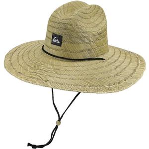 Quiksilver Men's Pierside Lifeguard Beach Sun Straw Hat (Large-X-Large, Natural)