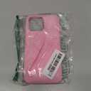 Lipgloss Holder Case for iPhone 16, Lip Gloss Case Lipstick Lip Glaze Stylish Silicone Funny Women Girls Cover for iPhone 16 6.1 inch 2024 (Pink)