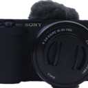 ZV-E10 Case, Fullbody Ultra-thin Lightweight Rubber Soft Silicone Housing Case Bag Cover for Sony Alpha ZV-E10 ZVE10 (Black)