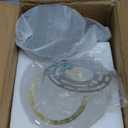 FIYUEOYI 1-Light Wall Sconce Light, Black and Gold Bathroom Vanity Lights Modern Wall Light Fixture with Clear Glass Shade, Wall Lamp for Bathroom Living Room Hallway Bedroom