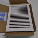 12"x18" Gable Vent Ideal for Wall, Attic, Shed, Door, and Shipping Container, Inside Dimensions: 10" x 16" (White)