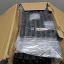 Queension Metal Arch Backdrop Stand 8Ft Wide 7Ft High, Wedding Arch Frame for Wedding Decorations, Balloon Arch Stand with Base for Ceremony, Outdoor Garden Arch Trellis for Climbing Plants, Black