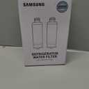 SAMSUNG Genuine Filters for Refrigerator Water and Ice, Carbon Block Filtration for Clear Drinking Water, HAF-QIN-2P, 2 Pack