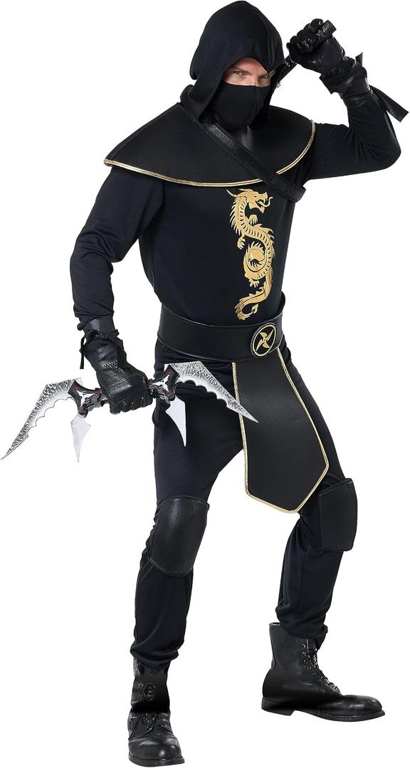 California Costumes mens Elite Assassin (Black, S)