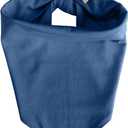 Premium Solid Navy Dog Bandana, Luxury Soft Cotton Adjustable Triangle Scarf for Medium Dogs, Comfortable, Stylish, and Customizable for All Seasons, Dog Accessories