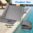 Non-Slip Drainage Pool Floor Mat 3x10FT Rubber Wet Area Mat