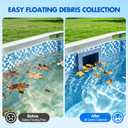 DeeprClean Through Wall Skimmer for Above Ground Pool, Heavy Duty Wall Mount Pool Skimmer Kit, Universally Fits All Standard Pool Wall Openings, In Wall Pool Surface Skimmer for Above ground Pool-Blue