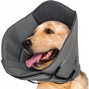 Dog Cats Cotton Anti Licking Bites Protective Collar Light Weight Comfortable Washable Prevents Wound Licking Washable Collar, Size L