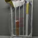 Regalo Safety 29-38.5" Baby Gate for Doorways & Bottom of Stairs, Pressure Mounted Baby Gate with Door for Babies, Toddlers & Pets, Tested & Safe for 30 Years, American Designed, American Owned, White