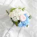 Artflower 4Pcs Real Touch Hydrangea Artificial Flowers, 22.5'' White Full Latex Faux Hydrangea Flowers for Home Floral Arrangements Wedding Bouquets Kitchen Table Centerpiece Decorations