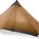 3F UL Gear Lanshan1 Ultralight Tent 3/4 Season Portable Backpacking Tent for 1-Person 15D Silicon Coated Waterproof Poleless Double Layer Tent for Camping, Climbing, Hiking