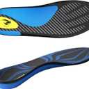 Carbon Fiber Insole with Arch Support for Long Periods of Standing, Jogging, Hiking and Other Outdoor Sports, as Well as a Work Boot Insole. (Blue, M10.5/11W11.5/12300mm)