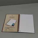 Black n' Red Notebook, Business Journal, 8-1/4" x 5-7/8", 70 Sheets, Ruled, Optik Paper, Scribzee App, Flexible Poly Cover, Wirebound, Black (C67009)