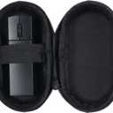 Ultra Small Bluetooth Wireless Mouse, Dual Mode (BT+2.4G) Noiseless Rechargeable (with Mouse Case), 1200 DPI Slim and Portable Mini Travel Cordless Mice for PC Computer Laptop (Black)