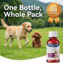 Liquid Dog Dewormer for Dogs & Puppies, Formula 7 Pyrantel Pamoate and Praziquantel, Removes Tapeworm, Roundworm & Hookworm, Broad Spectrum with 3ml Dosing Syringe (100ml)