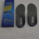 Plantar Fasciitis Feet Insoles Arch Supports Orthotics Inserts Relieve Flat Feet, High Arch (Mens 8-8 1/2 | Womens 10-10 1/2) (Gray)